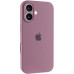 Накладка (з мікрофіброю) Silicon Case Full Camera для iPhone 16- ліловий
