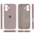 Накладка (з мікрофіброю) Silicon Case Full Camera для iPhone 16- пастельно-рожевий