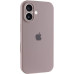 Накладка (з мікрофіброю) Silicon Case Full Camera для iPhone 16- пастельно-рожевий