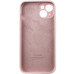 Накладка (з мікрофіброю) Silicon Case Full Camera для iPhone 15- рожевий пісок