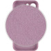 Накладка (з мікрофіброю) Silicon Case Full Camera для iPhone 15- ліловий