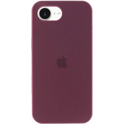 Накладка (з мікрофіброю) Silk Full Protective для iPhone 16e / iPhone 17e- сливовий