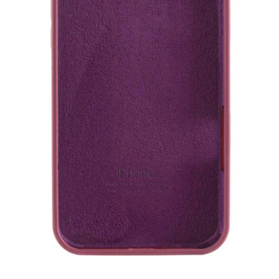 Накладка (з мікрофіброю) Silk Full Protective для iPhone 16e / iPhone 17e- сливовий