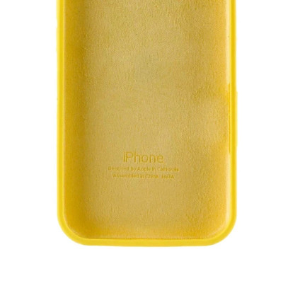 Накладка (з мікрофіброю) Silk Full Protective для iPhone 16e / iPhone 17e- жовтий