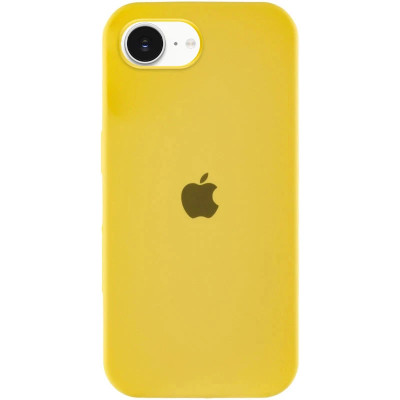 Накладка (з мікрофіброю) Silk Full Protective для iPhone 16e / iPhone 17e- жовтий