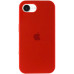 Накладка (з мікрофіброю) Silk Full Protective для iPhone 16e / iPhone 17e- червоний