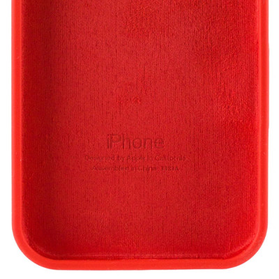 Накладка (з мікрофіброю) Silk Full Protective для iPhone 16e / iPhone 17e- червоний