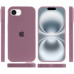 Накладка (з мікрофіброю) Silk Full Protective для iPhone 16e / iPhone 17e- ліловий