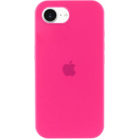 Накладка (з мікрофіброю) Silk Full Protective для iPhone 16e / iPhone 17e- яскраво-рожевий