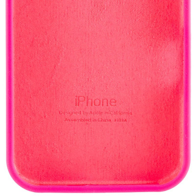 Накладка (з мікрофіброю) Silk Full Protective для iPhone 16e / iPhone 17e- яскраво-рожевий