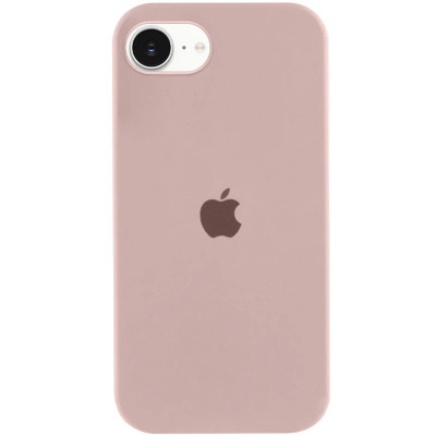 Накладка (з мікрофіброю) Silk Full Protective для iPhone 16e / iPhone 17e- рожевий пісок