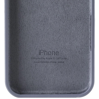 Накладка (з мікрофіброю) Silk Full Protective для iPhone 16e / iPhone 17e- сіра лаванда