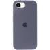Накладка (з мікрофіброю) Silk Full Protective для iPhone 16e / iPhone 17e- сіра лаванда