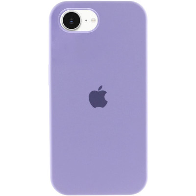 Накладка (з мікрофіброю) Silk Full Protective для iPhone 16e / iPhone 17e- бузковий