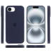 Накладка (з мікрофіброю) Silk Full Protective для iPhone 16e / iPhone 17e- темно-синій