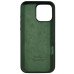 Накладка (з мікрофіброю) Silk Full Protective для iPhone 16 Pro Max- темно-зелений