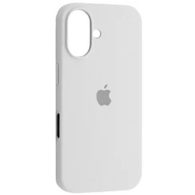 Накладка (з мікрофіброю) Silk Full Protective для iPhone 16 Plus- білий