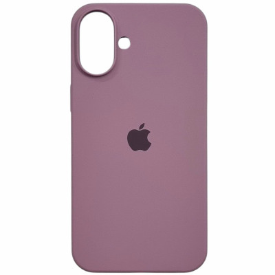 Накладка (з мікрофіброю) Silk Full Protective для iPhone 16 Plus- ліловий