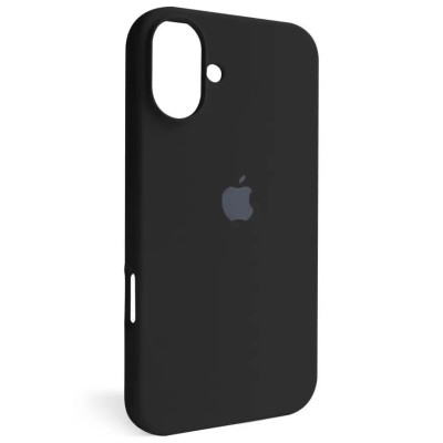 Накладка (з мікрофіброю) Silk Full Protective для iPhone 16 Plus- чорний