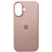 Накладка (з мікрофіброю) для iPhone 16- рожевий пісок