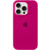 Накладка (з мікрофіброю) Silk Full Protective для iPhone 15 Plus- малиновий