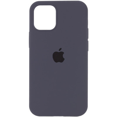 Накладка (з мікрофіброю) Silk Full Protective для iPhone 15 Pro- темно-сірий