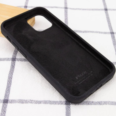 Накладка (з мікрофіброю) Silk Full Protective для iPhone 15 Pro- чорний