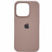 Накладка (з мікрофіброю) Silk Full Protective для iPhone 14 Pro- пастельно-рожевий