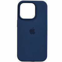 Накладка (з мікрофіброю) Silk Full Protective для iPhone 14 Pro- чорничний