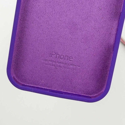 Накладка (з мікрофіброю) Silk Full Protective для iPhone 14 Pro- ультра-фіолетовий