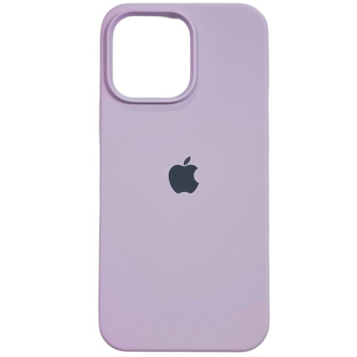 Накладка (з мікрофіброю) Silk Full Protective для iPhone 14 Pro- лавандовий