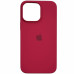 Накладка (з мікрофіброю) Silk Full Protective для iPhone 14 Pro Max- червона троянда
