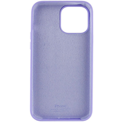 Накладка (з мікрофіброю) Silk Full Protective для iPhone 14 Pro Max- бузковий