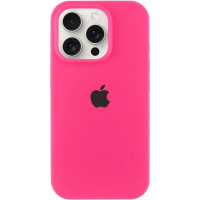 Накладка (з мікрофіброю) Silk Full Protective для iPhone 13 Pro Max- яскраво-рожевий