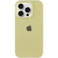 Накладка (з мікрофіброю) Silk Full Protective для iPhone 13- світло-жовтий