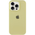 Накладка (з мікрофіброю) Silk Full Protective для iPhone 13- світло-жовтий