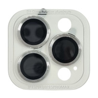 Скло захисне Metal Classic на камеру для iPhone 15 Pro Max / 15 Pro- срібло Скло захисне Metal Classic на камеру для iPhone 15 Pro Max / 15 Pro- срібло