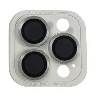 Скло захисне Metal Classic на камеру для iPhone 16 Pro Max / 16 Pro- срібло Скло захисне Metal Classic на камеру для iPhone 16 Pro Max / 16 Pro- срібло