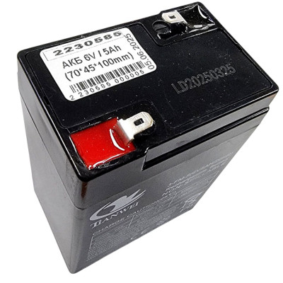 Акумулятор 6V / 5Ah (70*45*100mm)  для ваг