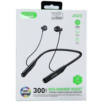 Bluetooth навушники Jokade JI023 AOLE (кріплення на шию)- чорний Bluetooth навушники Jokade JI023 AOLE (кріплення на шию)- чорний