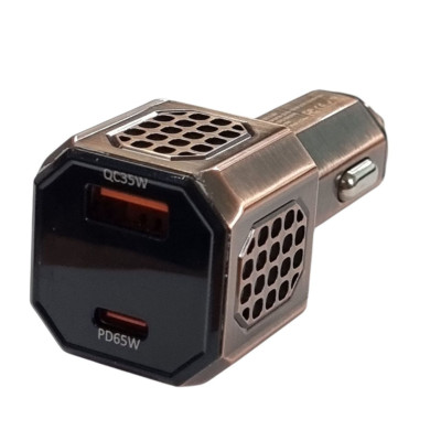 Автомобільний зарядний пристрій Jokade JH052 MINGDA 100W (USB-C PD65W+USB-A QC35W)- бронзовий Автомобільний зарядний пристрій Jokade JH052 MINGDA 100W (USB-C PD65W+USB-A QC35W)- бронзовий