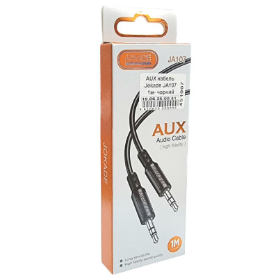 AUX кабель Jokade JA107 RUIDA 1м- чорний