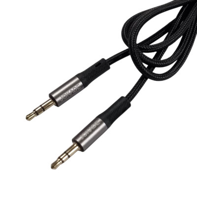 AUX кабель Jokade JA108 JUNYU (textile) 1м- чорний
