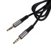 AUX кабель Jokade JA108 JUNYU (textile) 1м- чорний