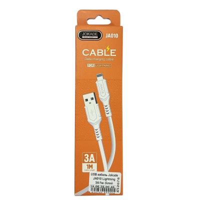 USB кабель Jokade JA010 Lightning 3A/1м- білий