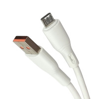 USB кабель Jokade JA035 JINKE series Sillicone (5A/1m) Micro- білий