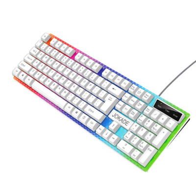 Клавіатура дротова Jokade JF007 TAILING ігрова RGB- білий Клавіатура дротова Jokade JF007 TAILING ігрова RGB- білий