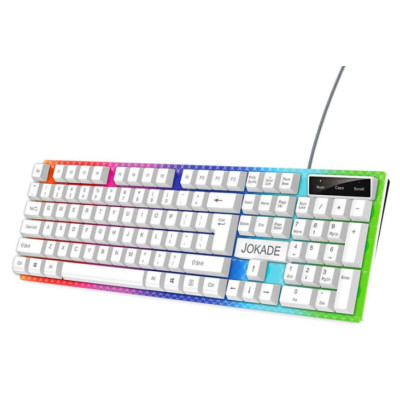 Клавіатура дротова Jokade JF007 TAILING ігрова RGB- білий Клавіатура дротова Jokade JF007 TAILING ігрова RGB- білий