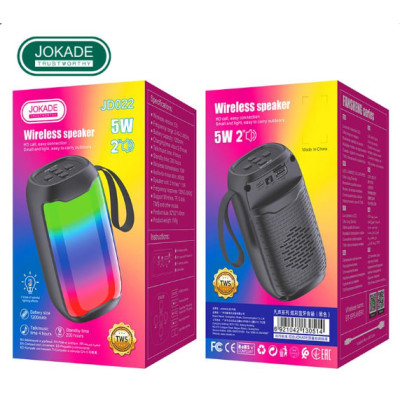 Bluetooth колонка Jokade JD022 FANSHENG- чорний Bluetooth колонка Jokade JD022 FANSHENG- чорний