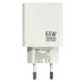 Мережевий зарядний пристрій Jokade JB089 MINGXIA 65W (USB-A+USB-C)- білий